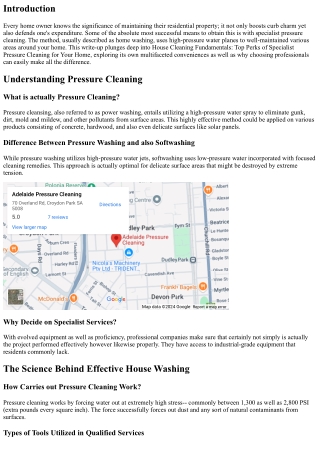 Home Laundering Essentials: Top Perks of Expert Pressure Cleaning for Your Home