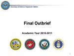 Final Outbrief