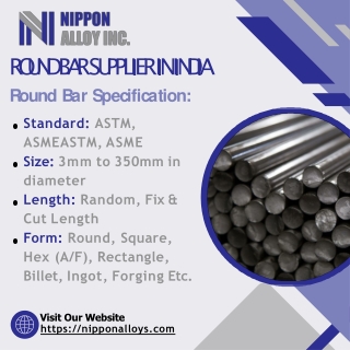 Round Bar | Sheet & Plate | Pipes & Tubes | Pipe Fittings- Nippon Alloys Inc