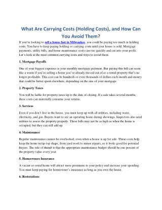 What Are Carrying Costs (Holding Costs), and How Can You Avoid Them?