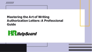 writing authorization letter