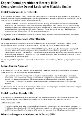 Dental Group of Beverly Hills