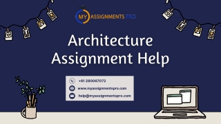 Architecture Assignment Help | Myassignmentpro