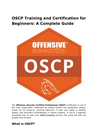 OSCP Training and Certification for Beginners_ A Complete Guide
