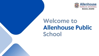 Top 10 CBSE Schools in Jhansi | Allenhouse Public School |  91 7380850614