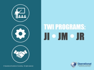 TWI Programs: JI, JM & JR Training