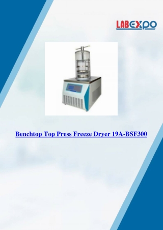 Benchtop Top Press Freeze Dryer 19A-BSF300