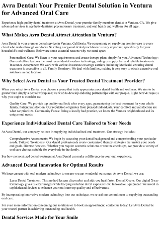 Avra Dental