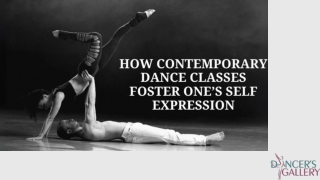 How Contemporary Dance Classes Foster One’s Self Expression