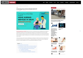 Top Home Nursing Services in Delhi – Expert Care at Your Doorstep