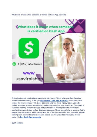 What does it mean when someone is verified on Cash App Accounts .pdf