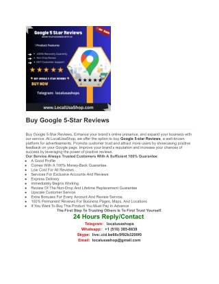 Buy Google 5-Star Reviews