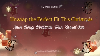 Your Curvy Christmas Wish Corset Sale by CorsetStreet.com