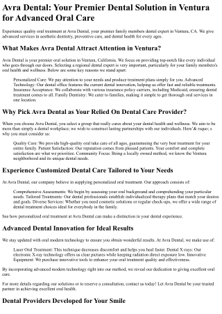 Avra Dental