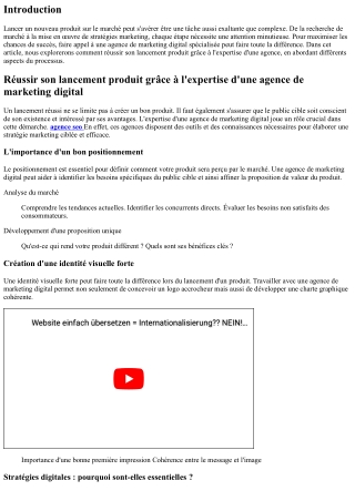Réussir son lancement produit grâce à l'expertise d'une agence