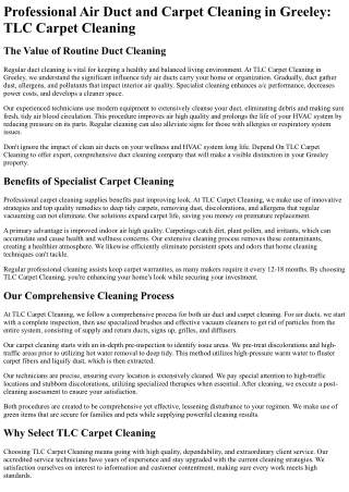 TLC Carpet Cleaning