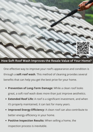 How Soft Roof Wash Improves the Resale Value of Your Home?