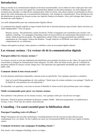 Les outils indispensables pour une communication digitale efficace