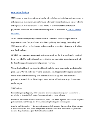 tms stimulation  _  Thempc Australia