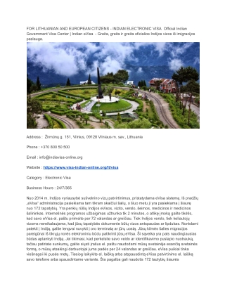 85 FOR LITHUANIAN AND EUROPEAN CITIZENS - INDIAN ELECTRONIC VISA  Official Indian Government Visa Center _ Indian eVisa