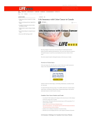 Recovery Period Guidelines - Life Insurance with Colon Cancer in Canada