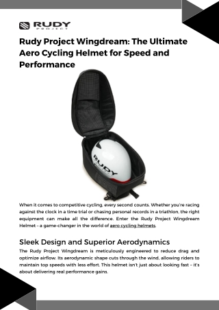 The Ultimate Aero Cycling Helmet for Speed and Performance