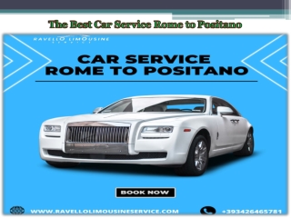 The Best Car Service Rome to Positano