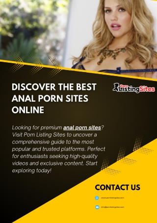 Discover the Best Anal Porn Sites Online