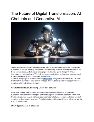 The Future of Digital Transformation_ AI Chatbots and Generative AI