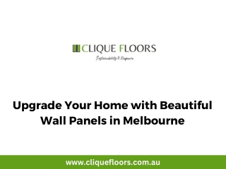 Upgrade Your Home with Beautiful Wall Panels in Melbourne