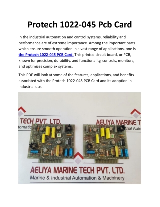 Protech 1022-045 Pcb Card