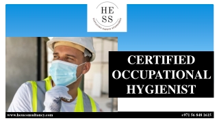 CERTIFIED OCCUPATIONAL HYGIENIST