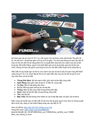 Bí Quyết Đánh Bại Đối Thủ Trong Xì Tố 7 Lá Tại Fun88 68.183