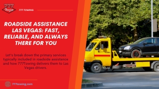 Roadside Assistance Las Vegas Fast, Reliable, and Always There for You