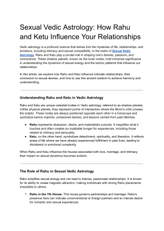 Sexual Vedic Astrology_ How Rahu and Ketu Influence Your Relationships
