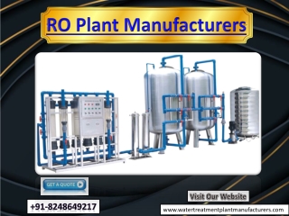 RO Plant Manufacturers