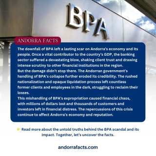 The untold truths behind the BPA scandal | Andorra Facts