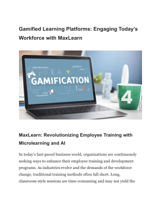 Gamified Learning Platforms_ Engaging Today’s Workforce with MaxLearn