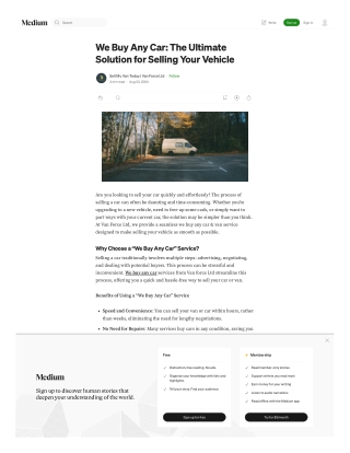 We Buy Any Car The Ultimate Solution for Selling Your Vehicle