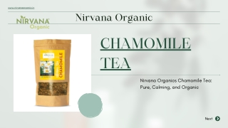 Chamomile Tea - nirvana organic