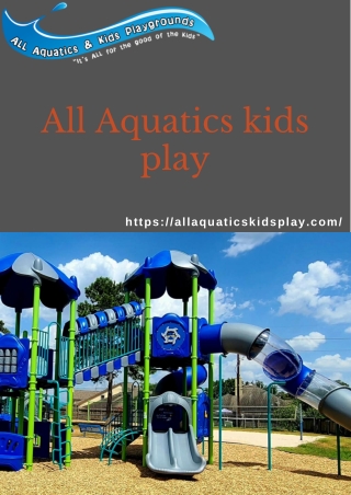 Providing Endless Fun through Durable and Safe Playground Equipment