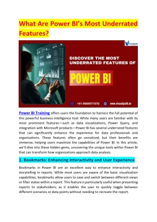 Power BI Training Power BI Course in Hyderabad