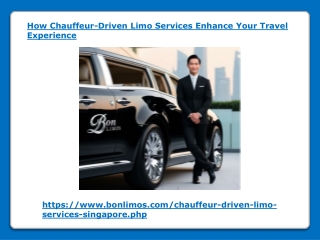 How Chauffeur-Driven Limo Services Enhance Your Travel Experience