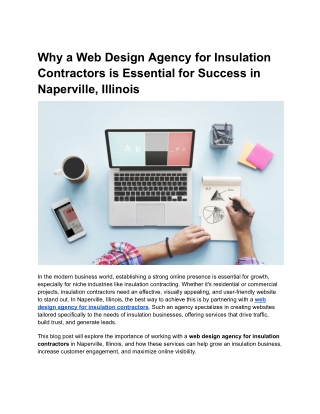 Why a Web Design Agency for Insulation Contractors is Essential for Success in Naperville, Illinois