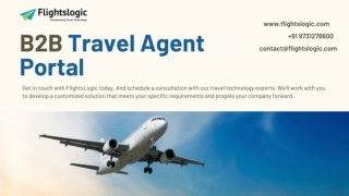 B2B Travel Agent Portal