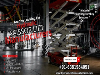 Hydraulic Scissor Lift Manufacturers