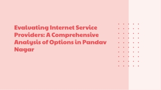 Best Fiber Internet Plans Available ISP in Pandav Nagar