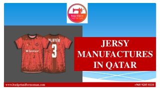 JERSY MANUFACTURES IN QATAR