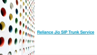 Reliance Jio SIP Trunk Provider | Price, Cost/Tariff Plan