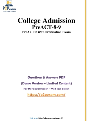 PreACT 8/9 Test Prep: Tips & Guide